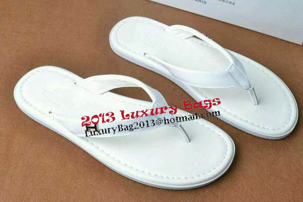 Hermes Flip-Flop Leather HO0491 White