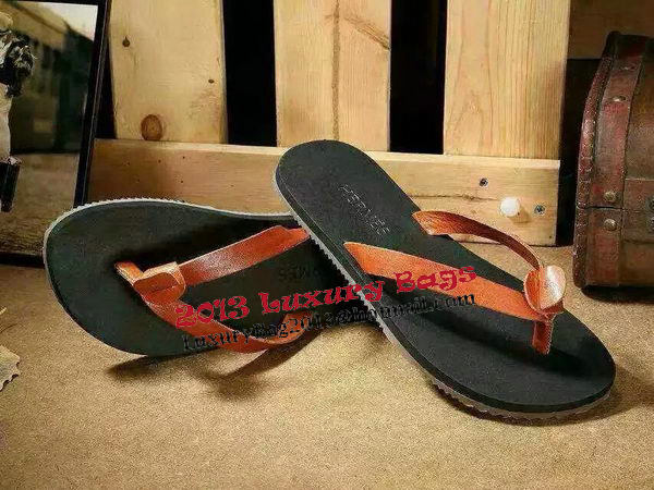 Hermes Flip-Flop Leather HO0494 Brown