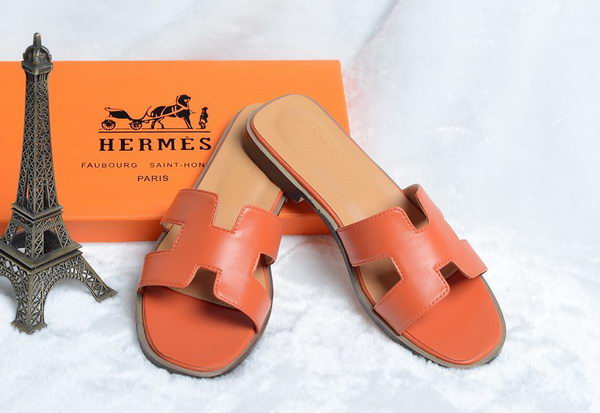 Hermes Slipper Leather HO0418 Orange