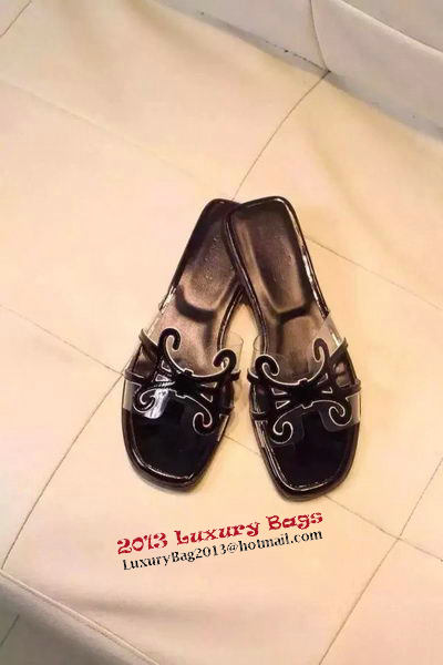 Hermes Slipper PVC HO0503 Black