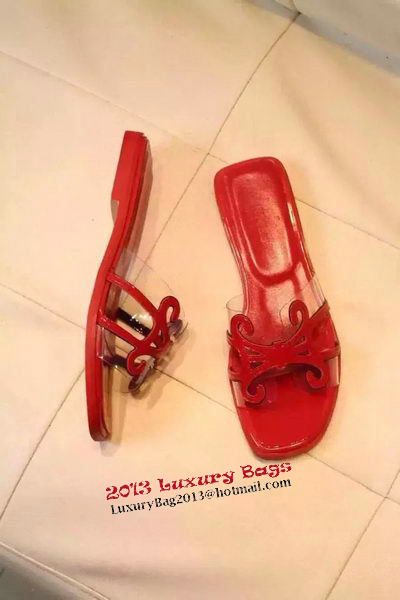 Hermes Slipper PVC HO0503 Red