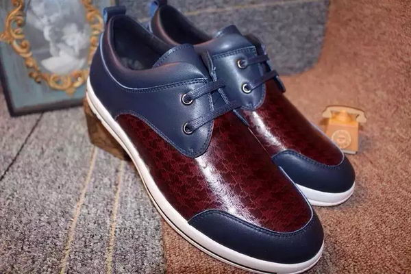 Prada Casual Shoes Calfskin Leather PD417 Blue