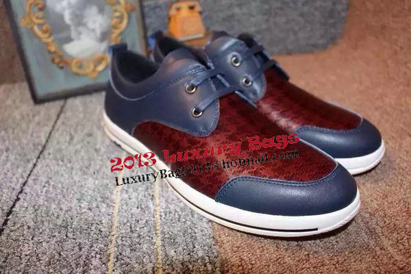Prada Casual Shoes Calfskin Leather PD417 Blue