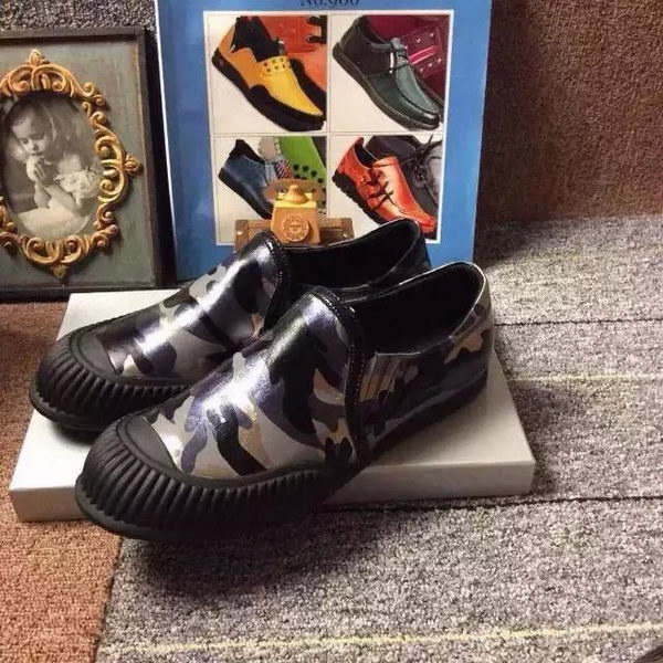 Prada Casual Shoes Calfskin Leather PD427 Black