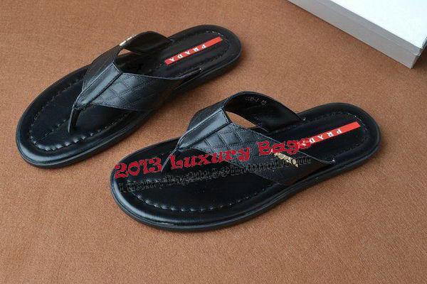 Prada Flip-Flop Sheepskin Leather PD409 Black