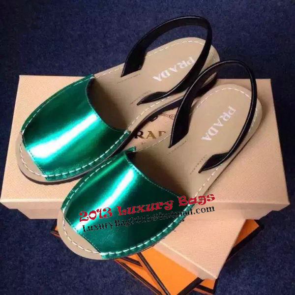 Prada Sandals Leather PD405 Green