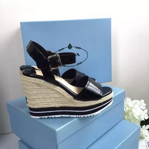 Prada Wedges Sandal PD451 Black