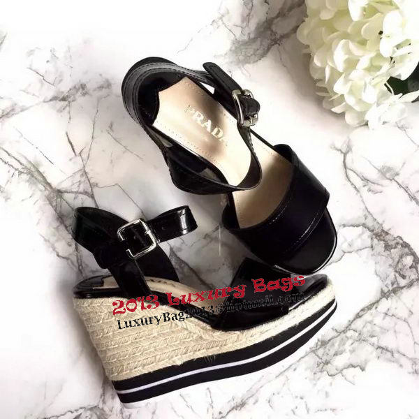 Prada Wedges Sandal PD451 Black