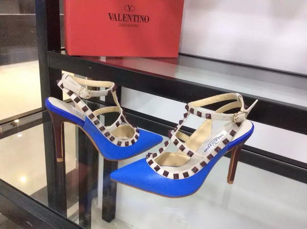 Valentino Calfskin Leather Pump VT507 Blue