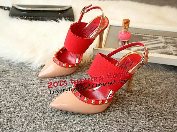 Valentino Canvas Pump VT456 Red