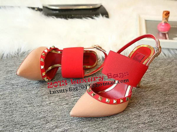 Valentino Canvas Pump VT456 Red