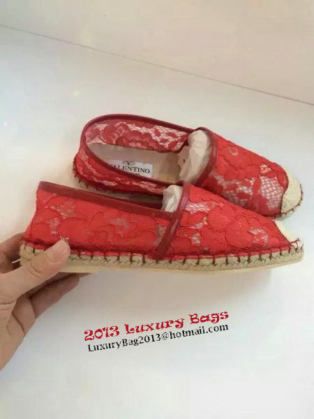 Valentino Casual Shoes Lace VT546 Red