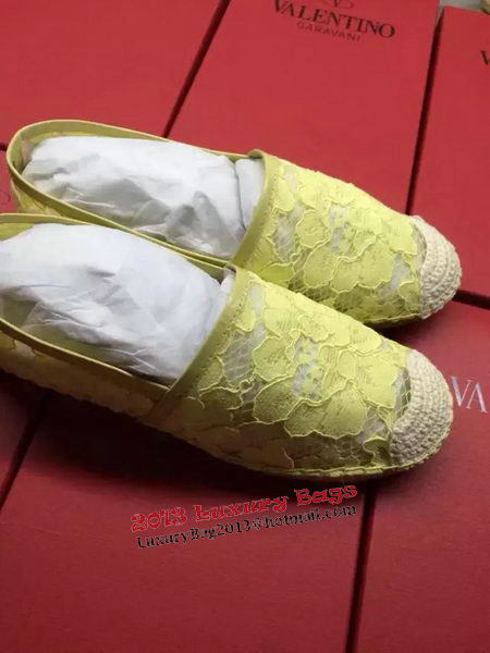 Valentino Casual Shoes Lace VT546 Yellow