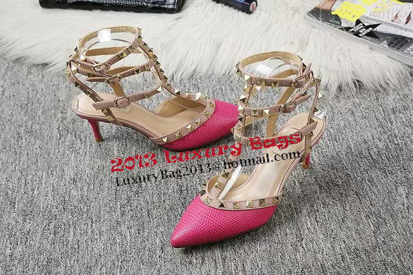 Valentino Lizard Leather Pump VT470 Rose