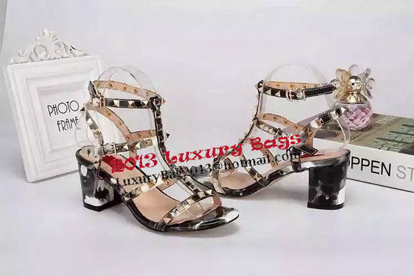 Valentino Sandals Leather VT526 Black