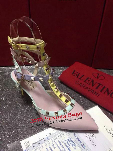 Valentino Sheepskin Leather 65mm Pump VT427 Pink