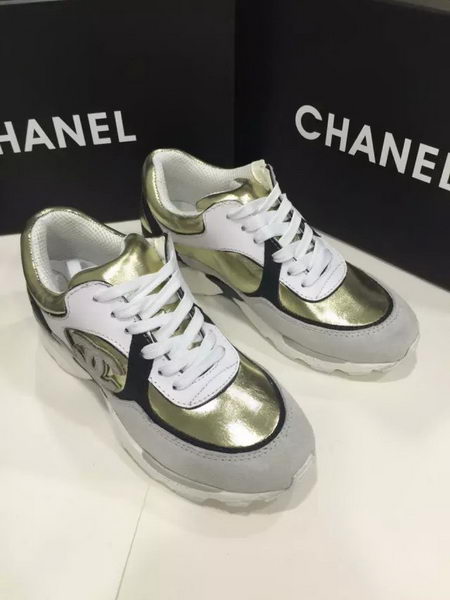 Chanel Casual Shoes CH1324 White&Gold