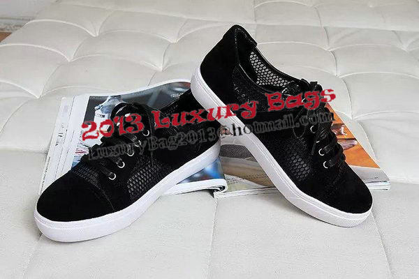 Chanel Casual Shoes Suede Leather CH1299 Black