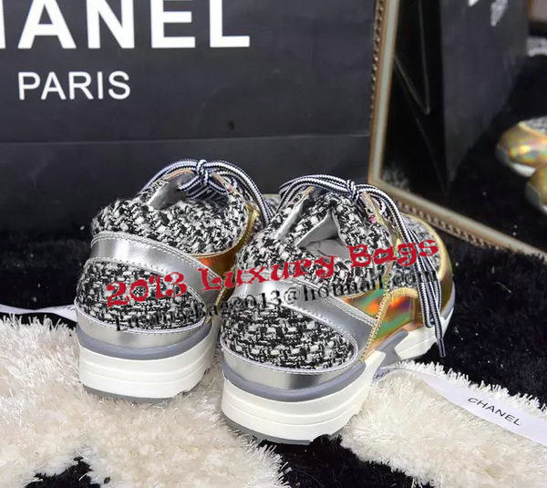 Chanel Casual Shoes Weave CH1331 Gold