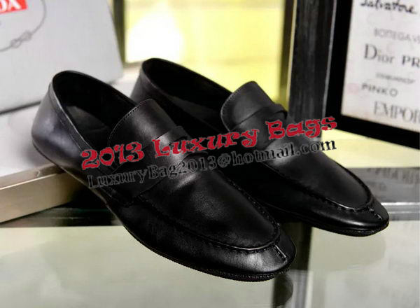 Prada Casual Shoes Leather PD453 Black