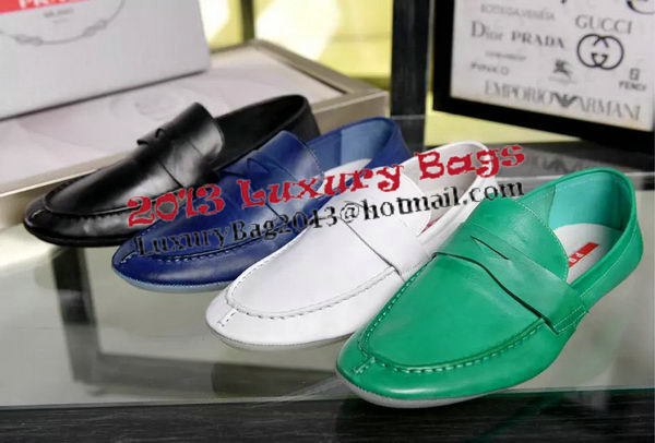 Prada Casual Shoes Leather PD453 Black