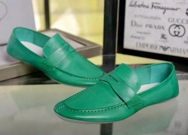 Prada Casual Shoes Leather PD453 Green