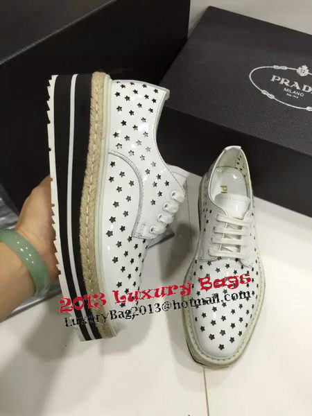 Prada Casual Shoes Leather PD457 White