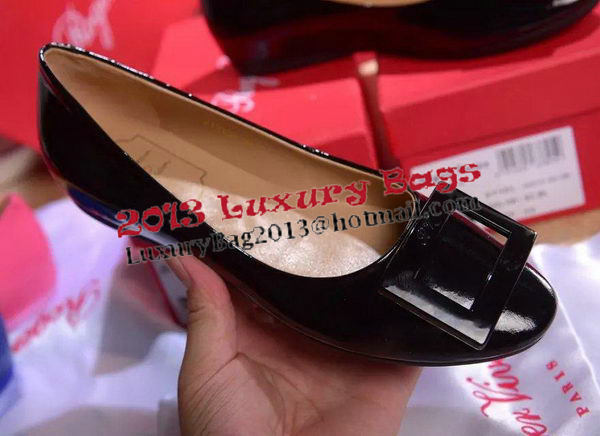 Roger Vivier Patent Leather Flat RV271 Black