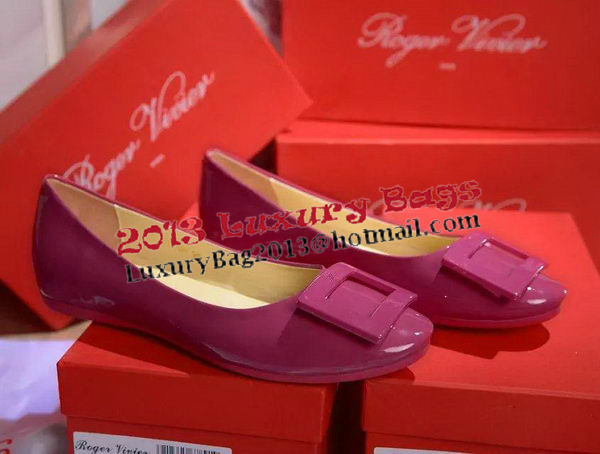 Roger Vivier Patent Leather Flat RV271 Rose