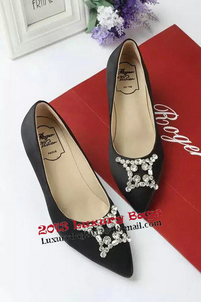 Roger Vivier Satin 55mm Pump RV277 Black