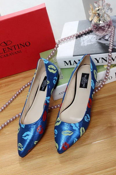 Valentino Leather Flat VT556 Blue