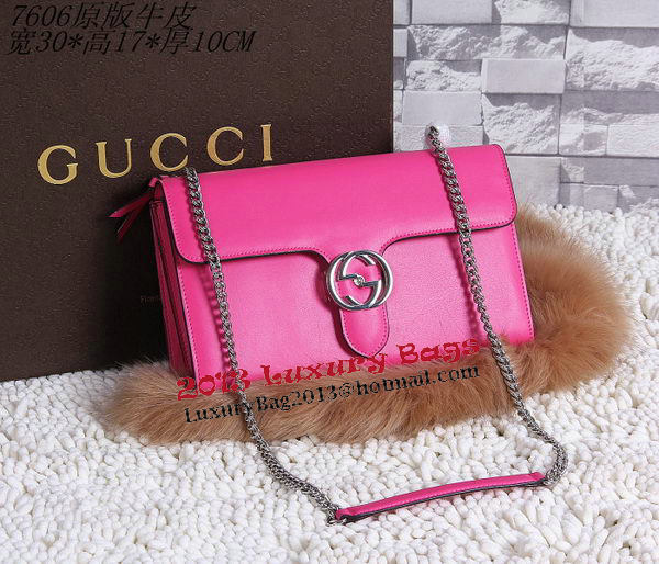 Gucci Interlocking Leather Shoulder Bag 387604