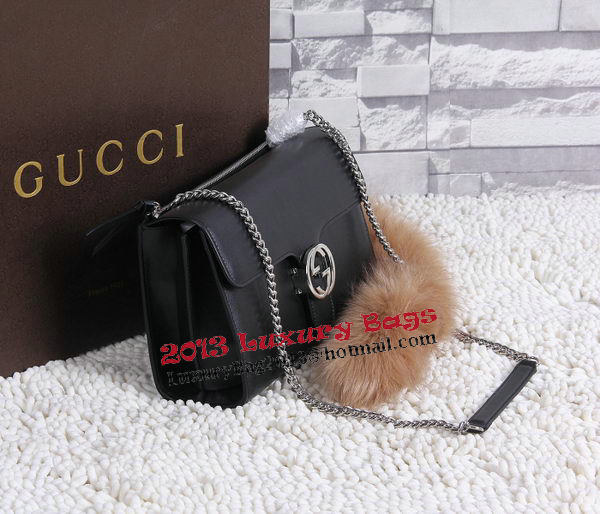 Gucci Interlocking Leather Shoulder Bag 387604