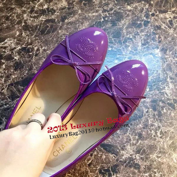 Chanel Ballerina Flat CH1337 Purple