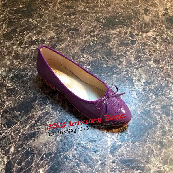 Chanel Ballerina Flat CH1337 Purple