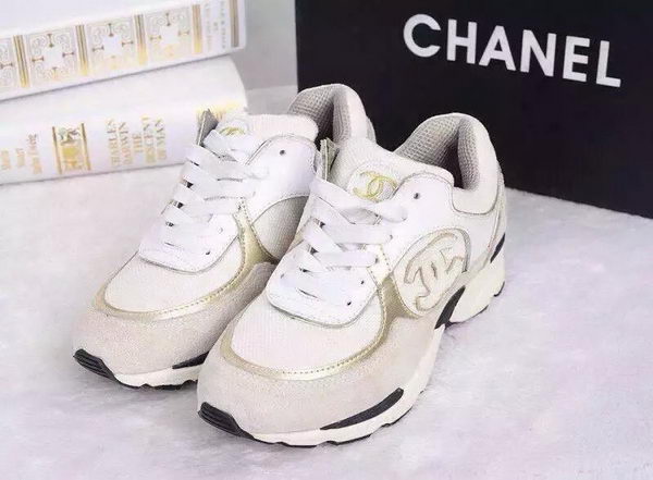 Chanel Casual Shoes CH1358G White&Apricot