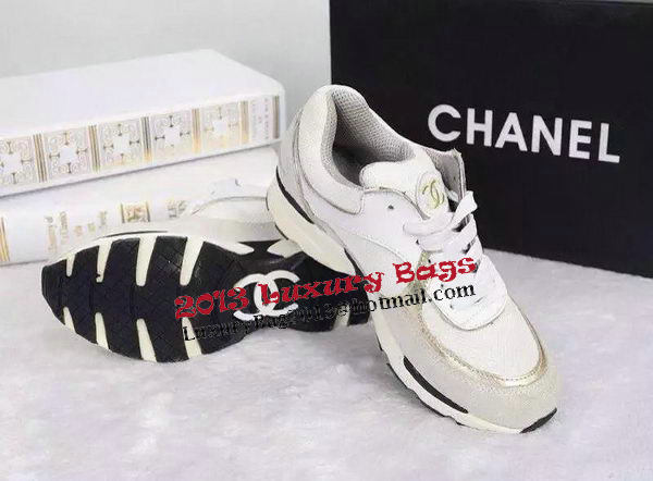 Chanel Casual Shoes CH1358G White&Apricot