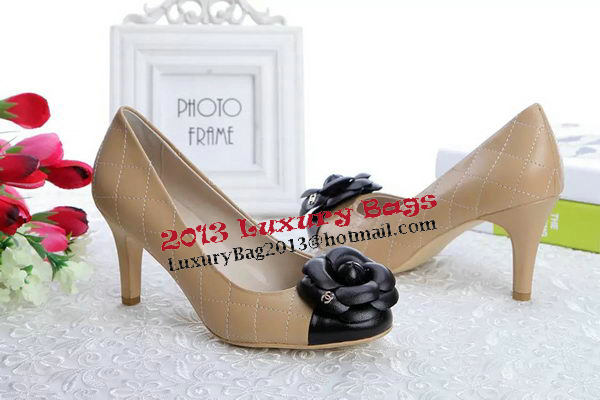 Chanel Sheepskin Leather Pump CH1332 Apricot