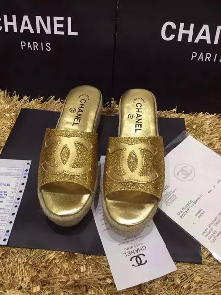 Chanel Slipper CH1376 Gold
