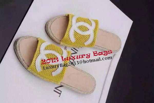 Chanel Slipper CH1382 Yellow