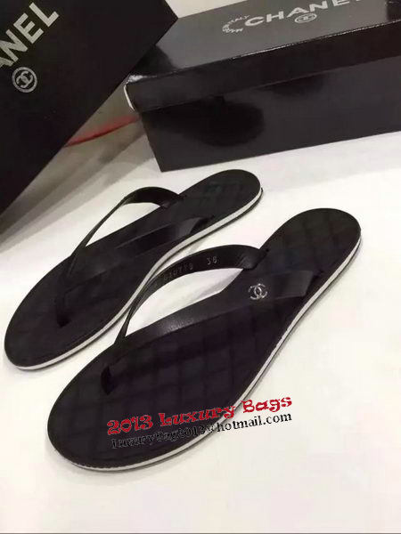 Chanel Thong Sandal CH1368 Black