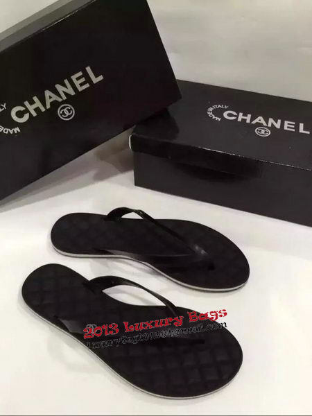 Chanel Thong Sandal CH1368 Black