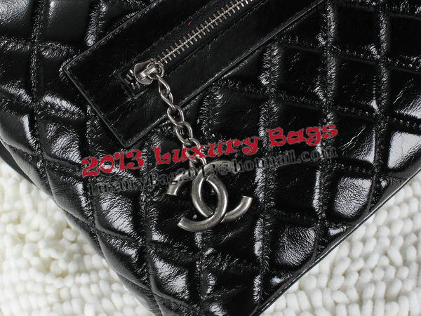 Chanel Iridescent Leather Backpack A92961 Black