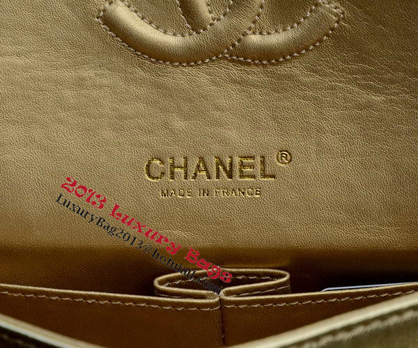 Chanel 2.55 Series Flap Bag Gold Sheepskin Leather A1112 Gold