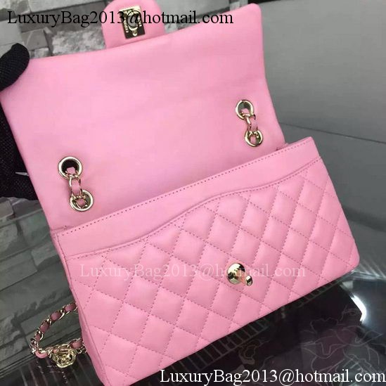 Chanel 2.55 Series Classic Flap Bag Sheepskin Leather A65601 Pink