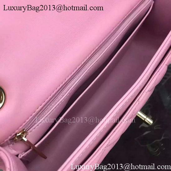 Chanel 2.55 Series Classic Flap Bag Sheepskin Leather A65601 Pink