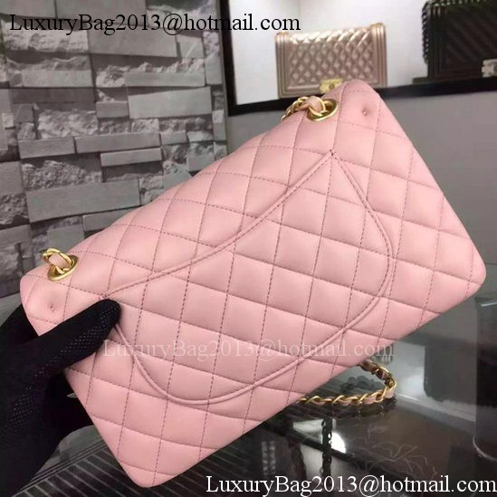 Chanel 2.55 Series Flap Bag Pink Sheepskin Leather A06375 Gold