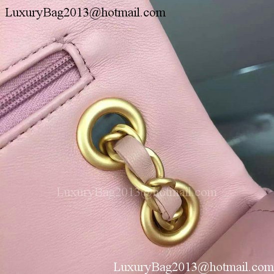 Chanel 2.55 Series Flap Bag Pink Sheepskin Leather A06375 Gold