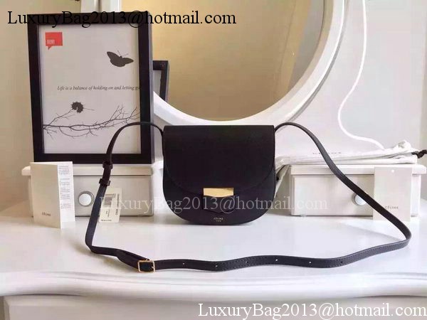 Celine Trotteur Bag Litchi Leather CTA4298 Black