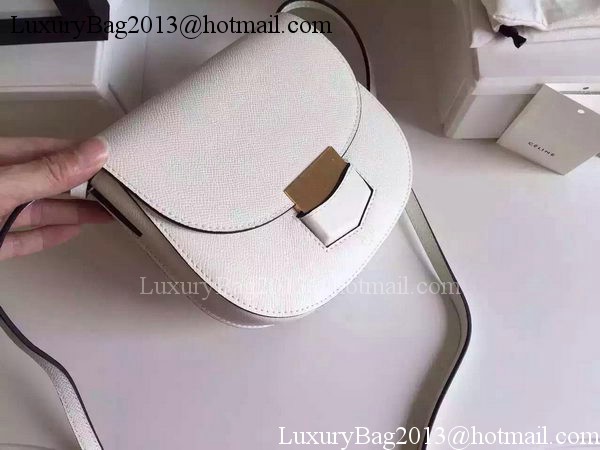 Celine Trotteur Bag Litchi Leather CTA4298 White